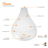 Crane: Cool Mist Humidifier & Aroma Diffuser - White