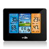 Ape Basics: Wireless Sensor LCD Display Weather Station Clock - Black