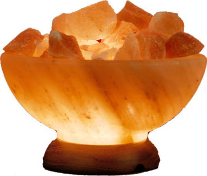 Mt Meru: Himalayan Salt Lamp Bowl of Fire (6 inches)