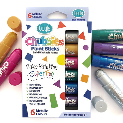 Boyle: Chubbies Paint Sticks Set (6) - Metallic