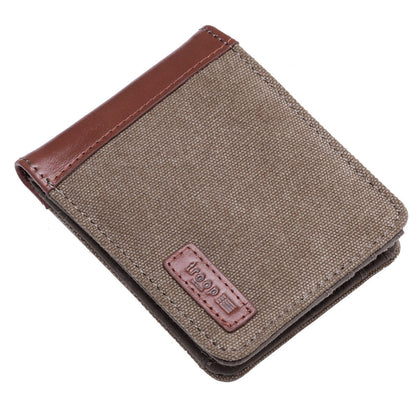 Troop London: Idaho Canvas Wallet - Brown