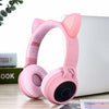 Cat Ears: Bluetooth Wireless On-Ear Headset - Pink