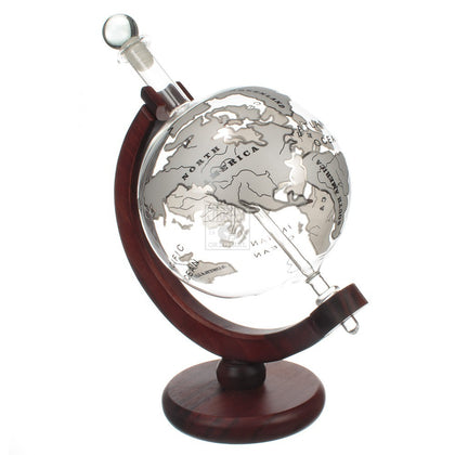 Mixology: Vintage Globe Decanter - Silver Planet (1L)