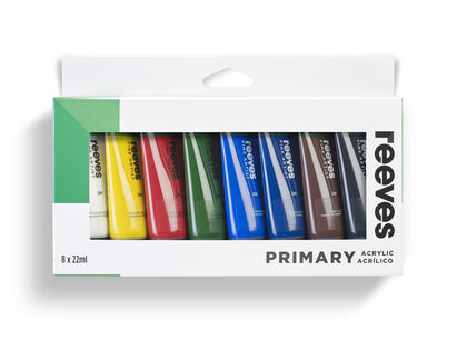 Reeves: Acrylic - Primary (22ml / Set of 8)