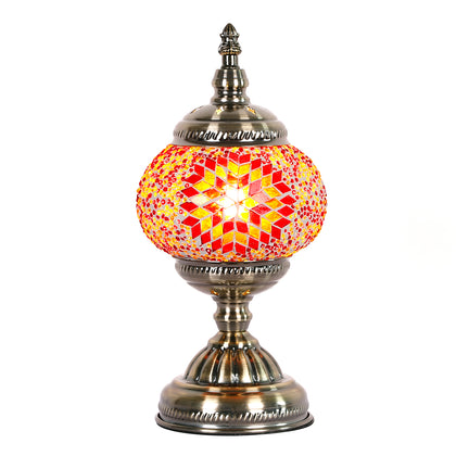 Turkish Mosaic Lamp - Red & Yellow
