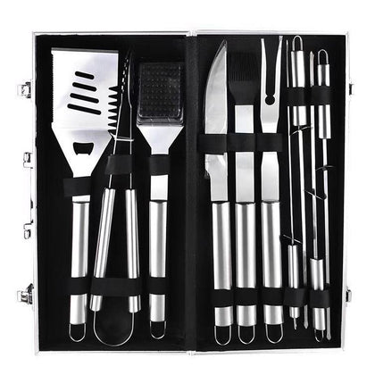 BBQ Grill Tool Set - 10-Piece (With Aluminium Carry Case)