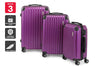 Orbis 3 Piece Tahiti Spinner Luggage Suitcase Set (Electric Purple)