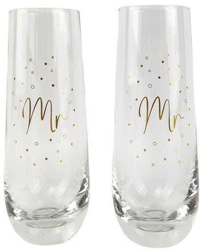 Urban Products: Mr & Mr Champagne Glasses