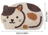 Soft Microfibre Bath Mat - Calico Cat (45 x 65cm)