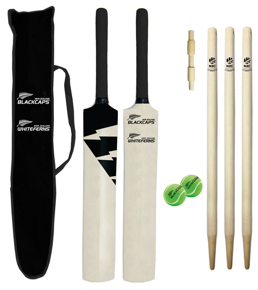 NZC Wooden Cricket Set - Size 4