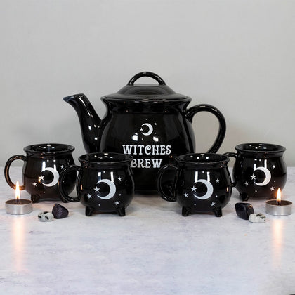 Witches Brew Cauldron - Ceramic Tea Set