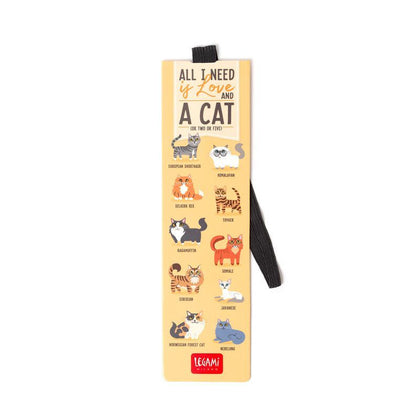 Legami: Bookmark with Elastic Band - Cats