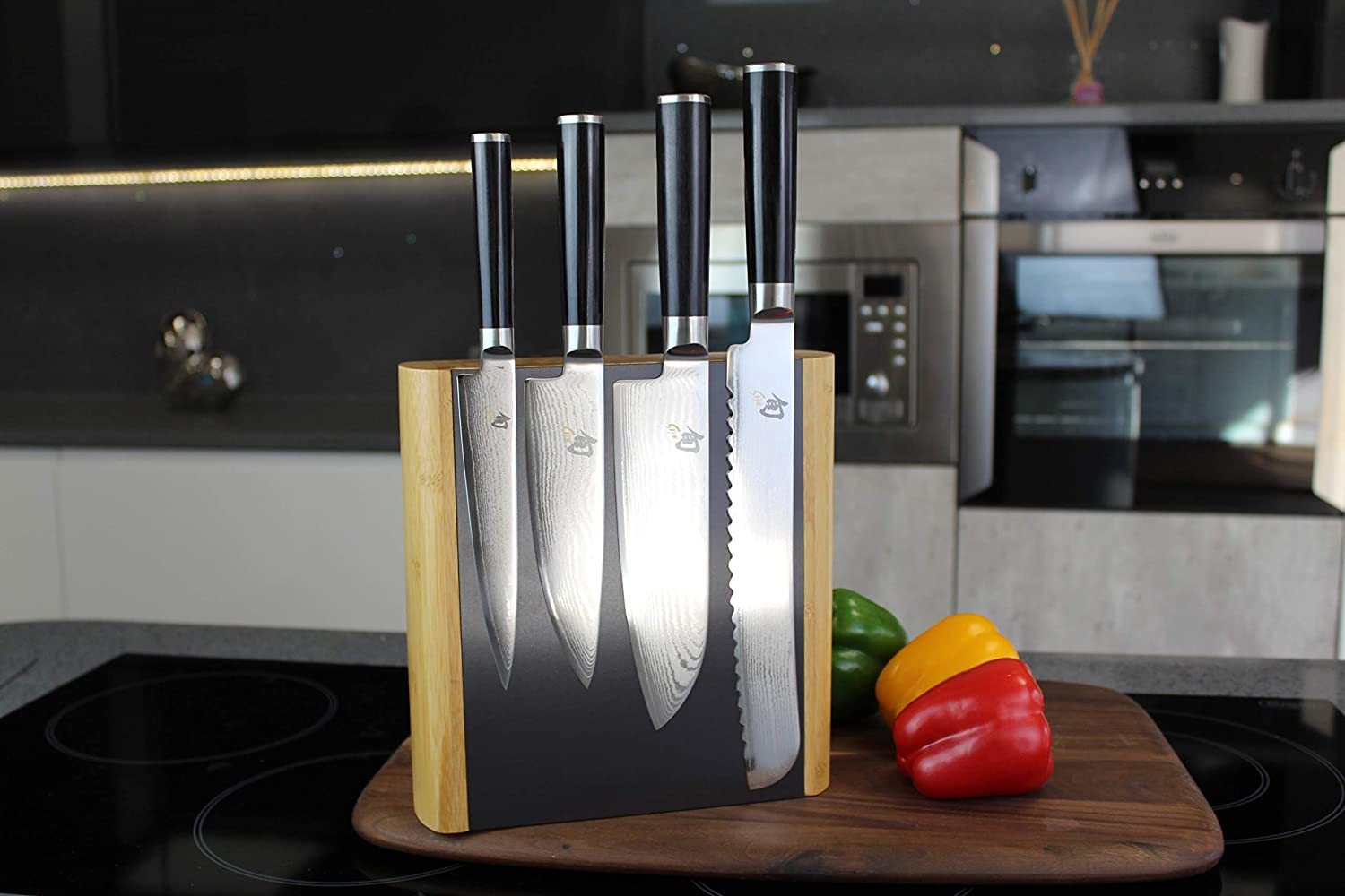 Taylor's Eye Witness: Double Sided Bamboo Magnetic Universal Knife Block
