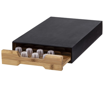 Leaf & Bean: Bamboo Coffee Machine Board With Capsule Drawer