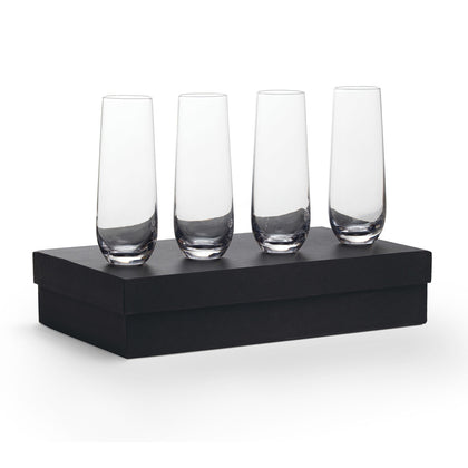 Po di Fame: Stemless Champagne Flutes - Glass Set