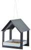 Esschert Design: Hanging Bird Table - Dark Grey/White