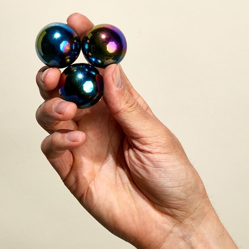 Speks: Magnetic Balls Desk Toy - Supers (Oil Slick) 3pk