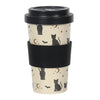 All Over Gothicat Print - Bamboo Mug with Sleeve