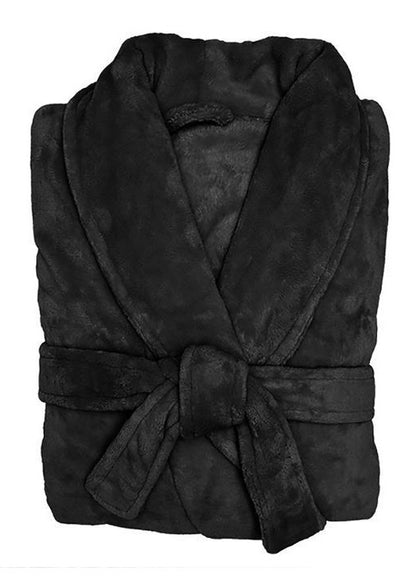 Bambury: Black Microplush Robe (Medium/Large)