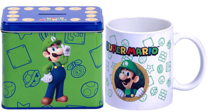 Nintendo: Super Mario Bros - Luigi Mug + Money Box Set