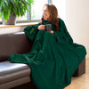 Snug-Rug: Deluxe Blanket with Sleeves - Racing Green