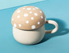 Sass & Belle: Cream Mushroom Mug With Lid