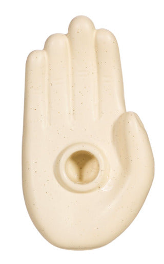 Sass &Belle: Hand Candle Holder White - Sass & Belle