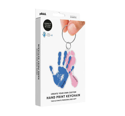 Pikkii: Kids Handprint Shrink - Keyring Kit