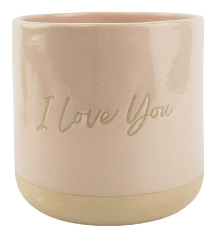 Urban Products: I Love You Planter Pink & Sand (13cm)