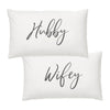 Splosh: Wedding Hubby Wifey Pillowcase Set