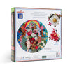 eeBoo: Round Puzzle - Theatre of Flowers (500pc Jigsaw)