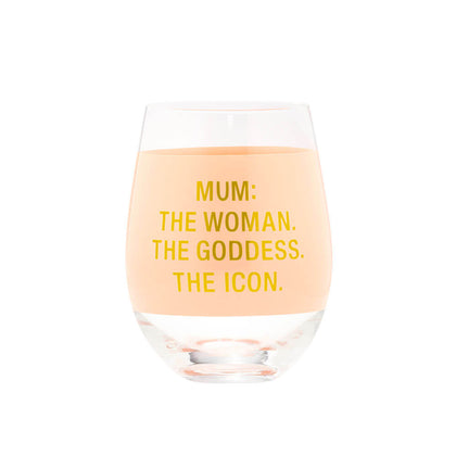 Say What: Wine Glass Mum The Icon