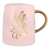 Artisanal Mug And Saucer Set - Self Love Club - Slant Collections