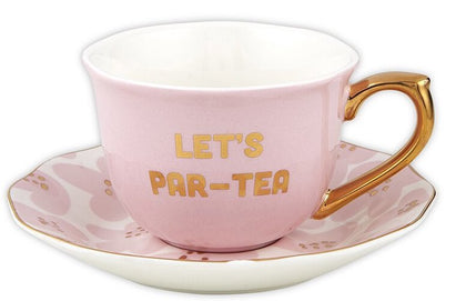 Tea Cup & Saucer Set - Par-Tea - Slant Collections
