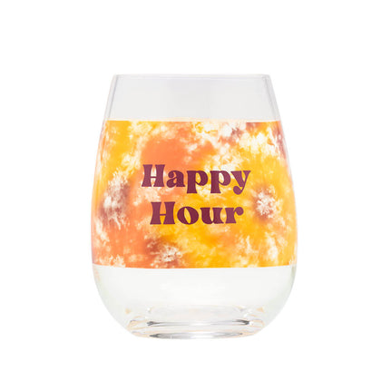 Tie Dye: Wine Glass Happy Hour