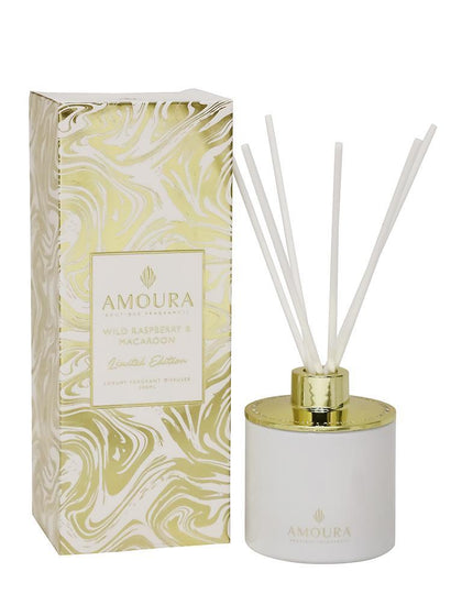 Amoura: Luxury Diffuser - Wild Raspberry & Macaroon