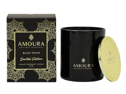 Amoura: Luxury Fragrant Candle: Black Opium
