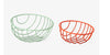 Areaware: Outline Baskets - Green/Red Set