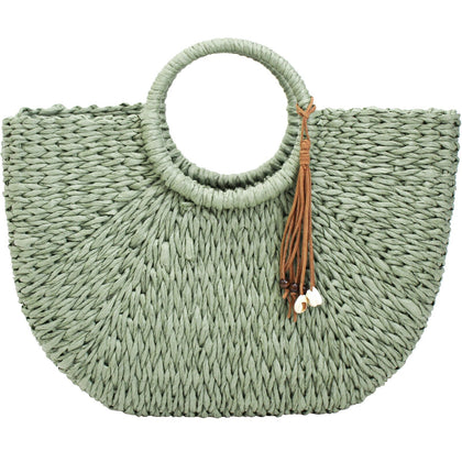 Lavida: Shopper Basket Woven - Green