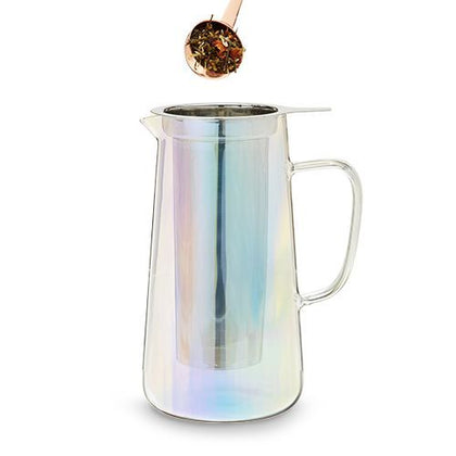 Annika Glass Teapot & Infuser - Pinky Up