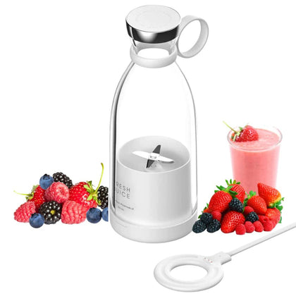 Portable Electric Juicer & Blender - White