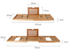 Expandable Bamboo Bathtub Tray