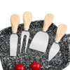 5 Piece Cheese Knife & Board Set