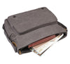 Troop London: Classic Laptop Messenger Bag - Charcoal