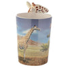 Giraffe Savannah Decal Ceramic Shaped Handle Novelty Mug (400ml)