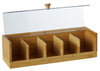 Leaf & Bean: Bamboo Tea Box with Transparent Lid