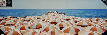 Beach Umbrella Stretched Canvas - 50x150cm