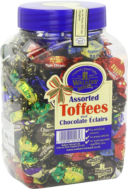 Walkers Nonsuch Toffees & Choc Eclairs Jar 1.25kg