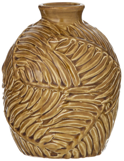 Amalfi: Amazon Vase - Mustard (14.5x14.5x18cm)