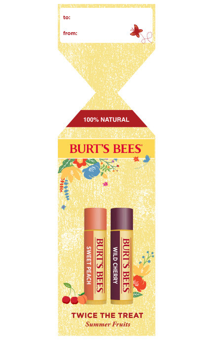 Burt's Bees: Twice The Treat - Summer Fruit Sweet Peach & Wild Cherry